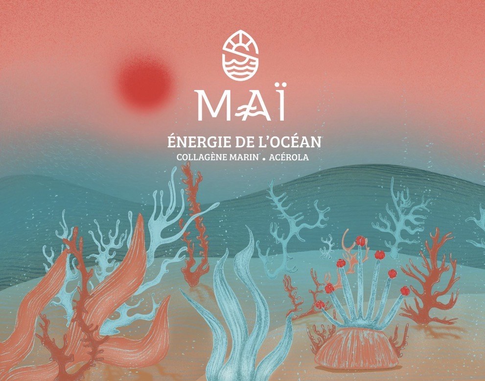 Illustration de l'étiquette Maï Énergie de l'océan